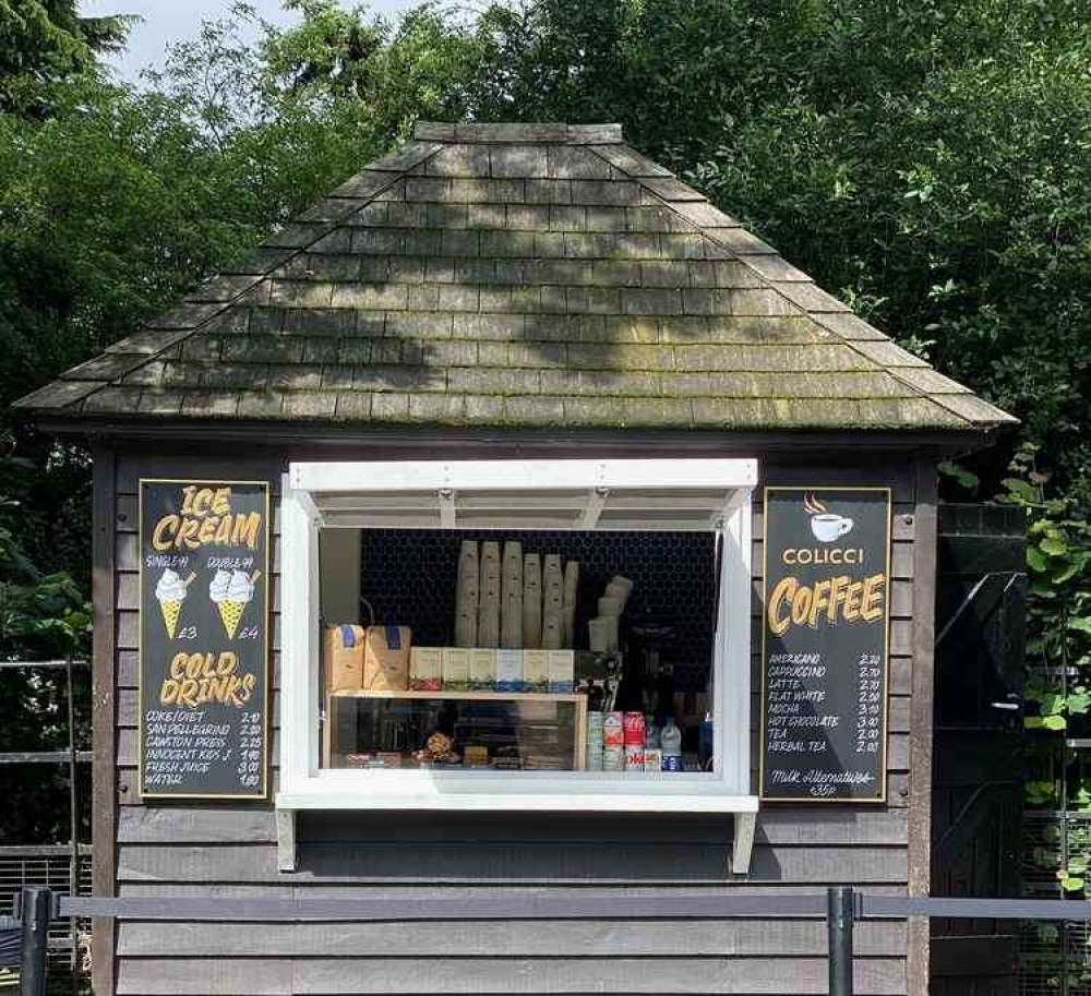 The new coffee kiosk at Kingston Gate