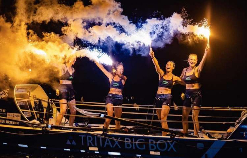 Flares were set off on their boat, the Mrs Nelson, as they came into the English harbour in Antigua