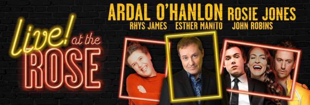 See top UK comedians at the Rose Theatre this Friday night in a show hosted by Ardal O'Hanlon