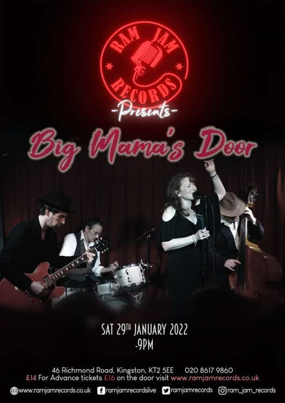 Music lovers: Blues band Big Mama's Door are set to play Ram Jam Records at the Grey Horse