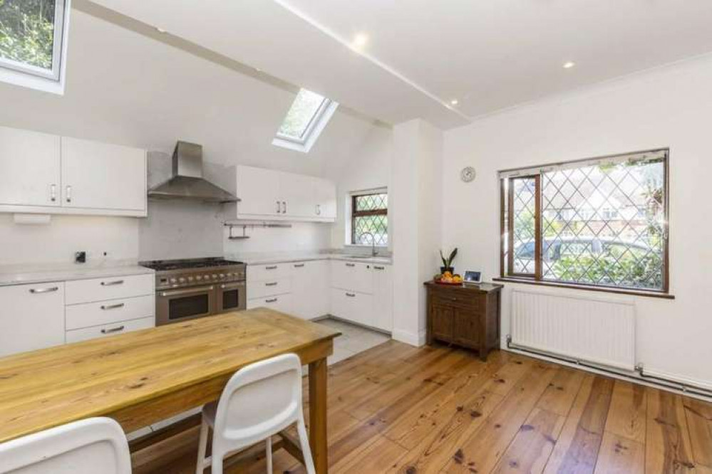 Latticed windows in the kitchen (Image: Dexters)