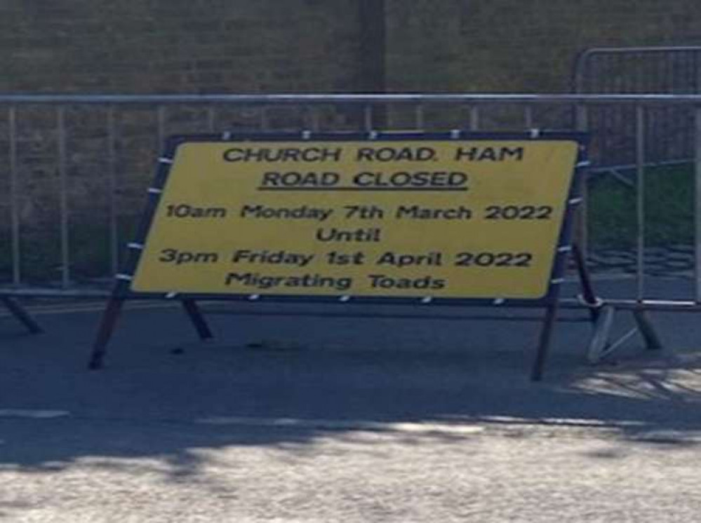 The road by Ham Gate will be closing for three weeks to allow the migration