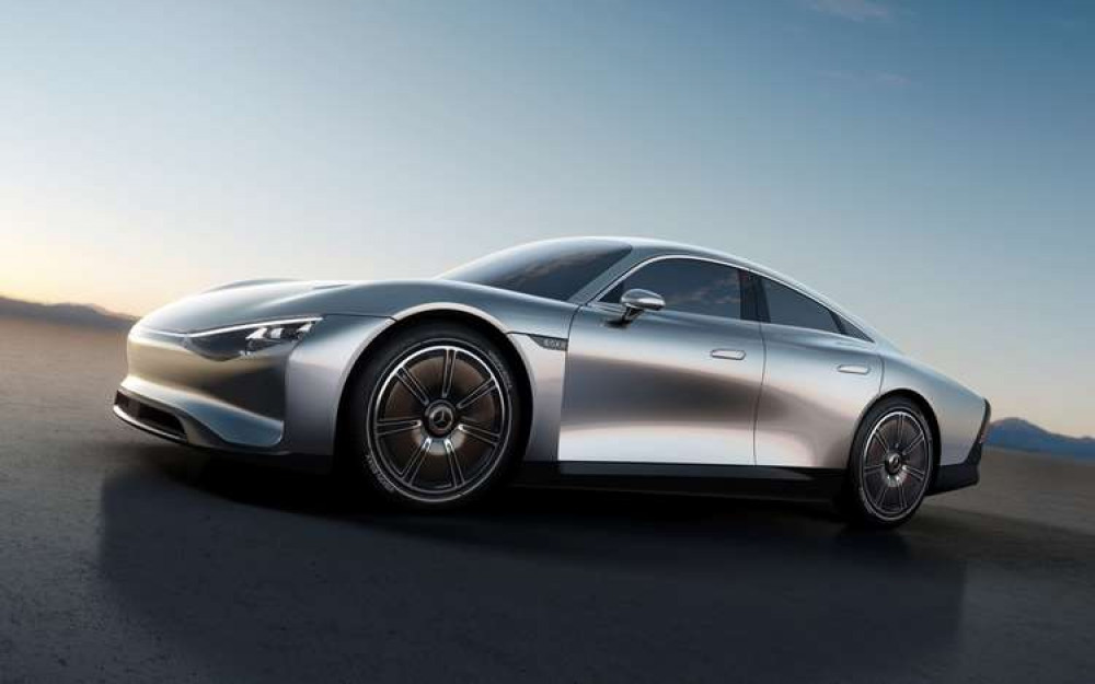 The rear of the EQXX is narrower than the front to improve aerodynamics The rear of the EQXX is narrower than the front to improve aerodynamics