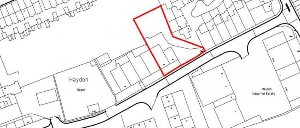 An extract from the application up in Haydon An extract from the application up in Haydon