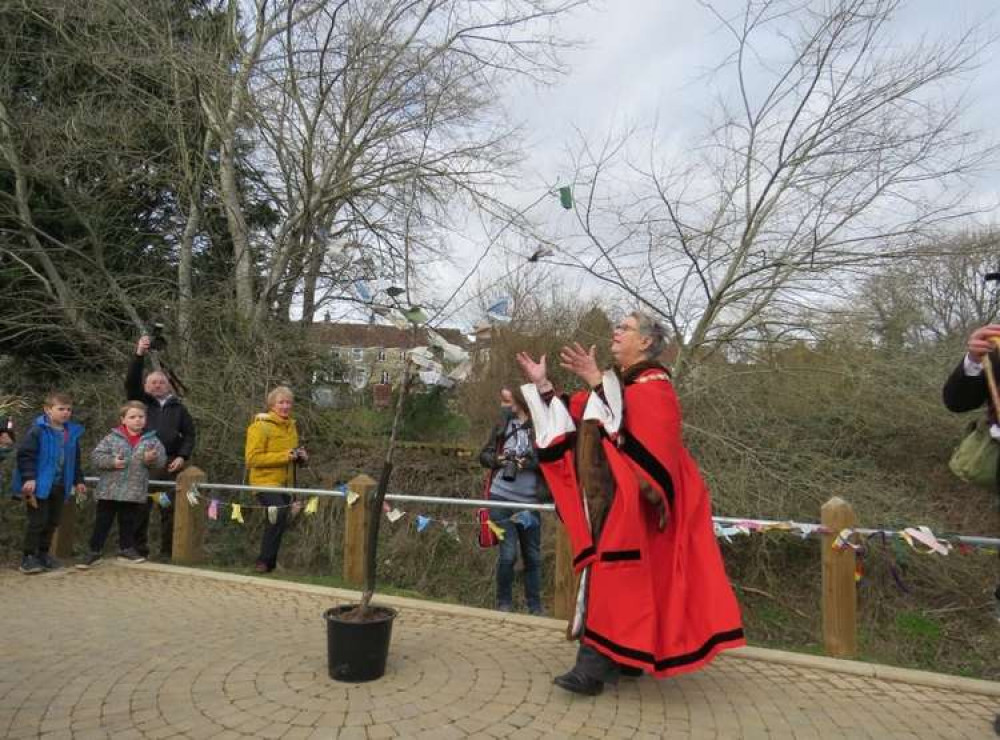 The Midsomer Norton Mayor said it was great to see so many people out for the event. Photo : Vickie Selway