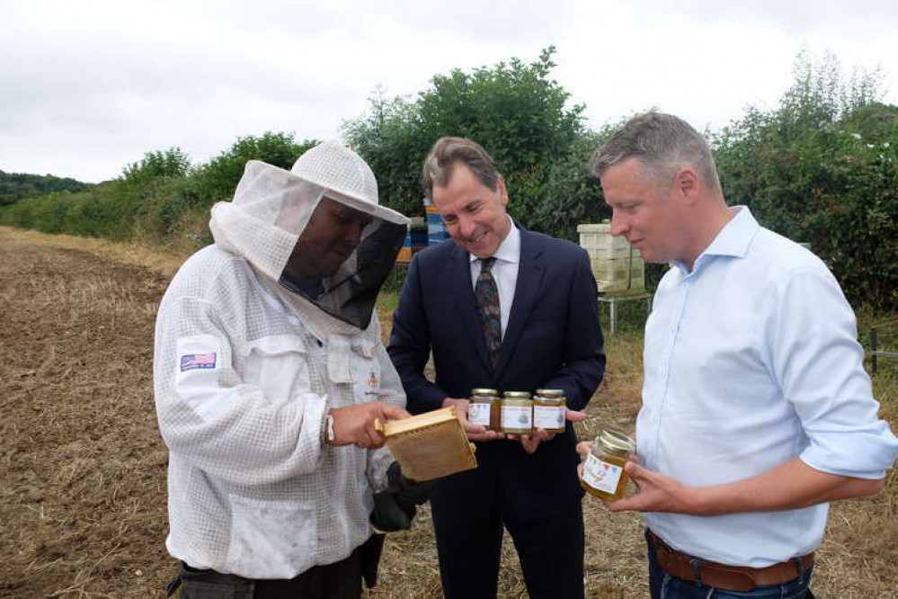 The Metro Mayor's father was a keen bee keeper. Photo from 2021