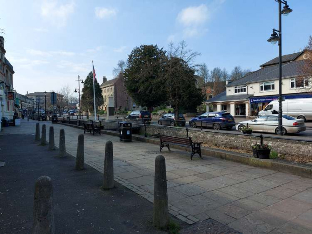 From this ... Midsomer Norton High Street on March 8 From this ... Midsomer Norton High Street on March 8