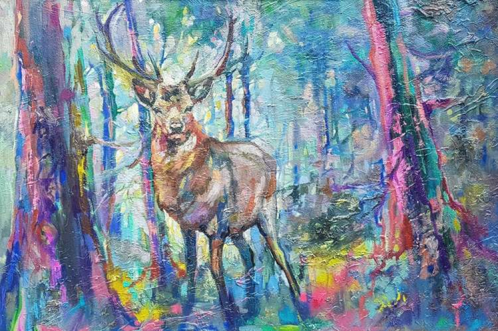 Woodland Stag Painting Workshop with Sue Gardner