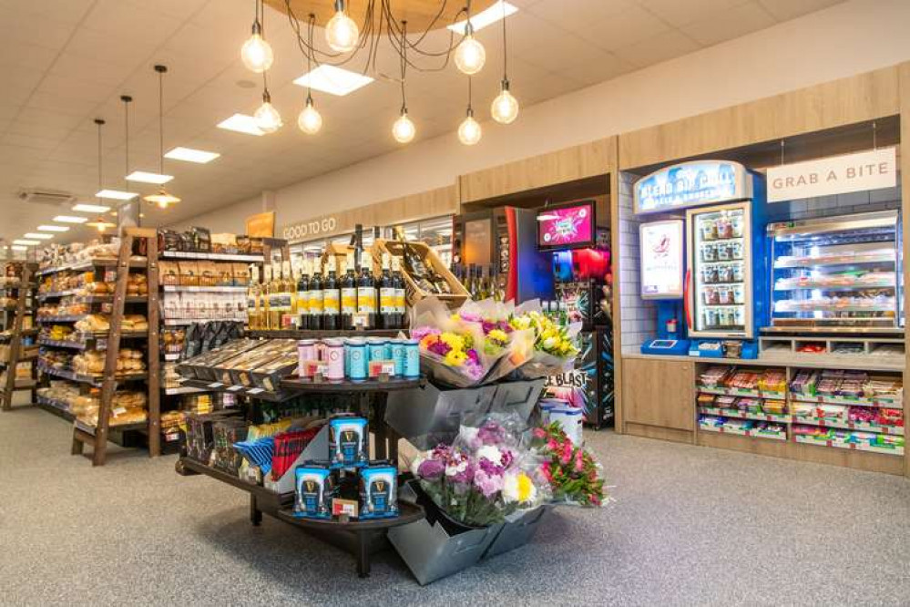 Inside the new store which includes features such as a food to go section with hot food, Costa Coffee, Tango Ice Blast and F'Real Milkshakes, as well as an instore bakery