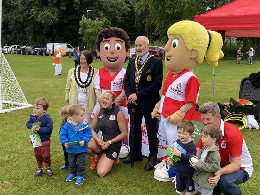 Cllr Harrison saw last year's Ashby Sport Fun Day for himself along with Mayor Rita Manning