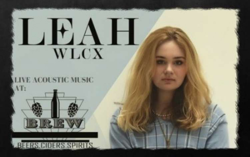 Leah will be playing an acoustic set at Brew in Market Street on Sunday afternoon