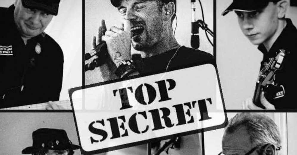 Top Secret are playing live at the White Hart on Saturday night