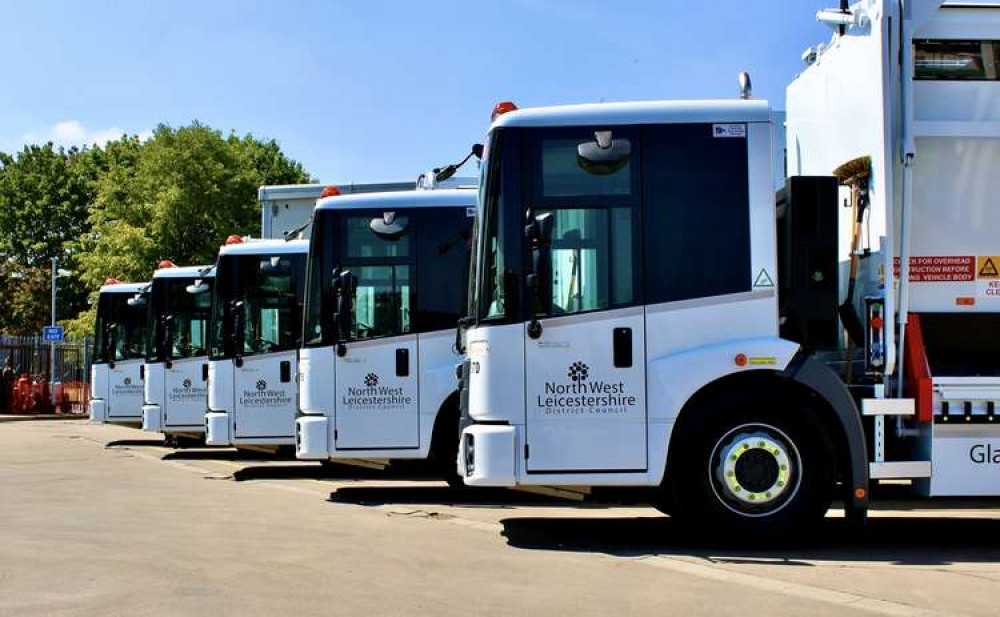 North West Leicestershire District Council waste service lorries