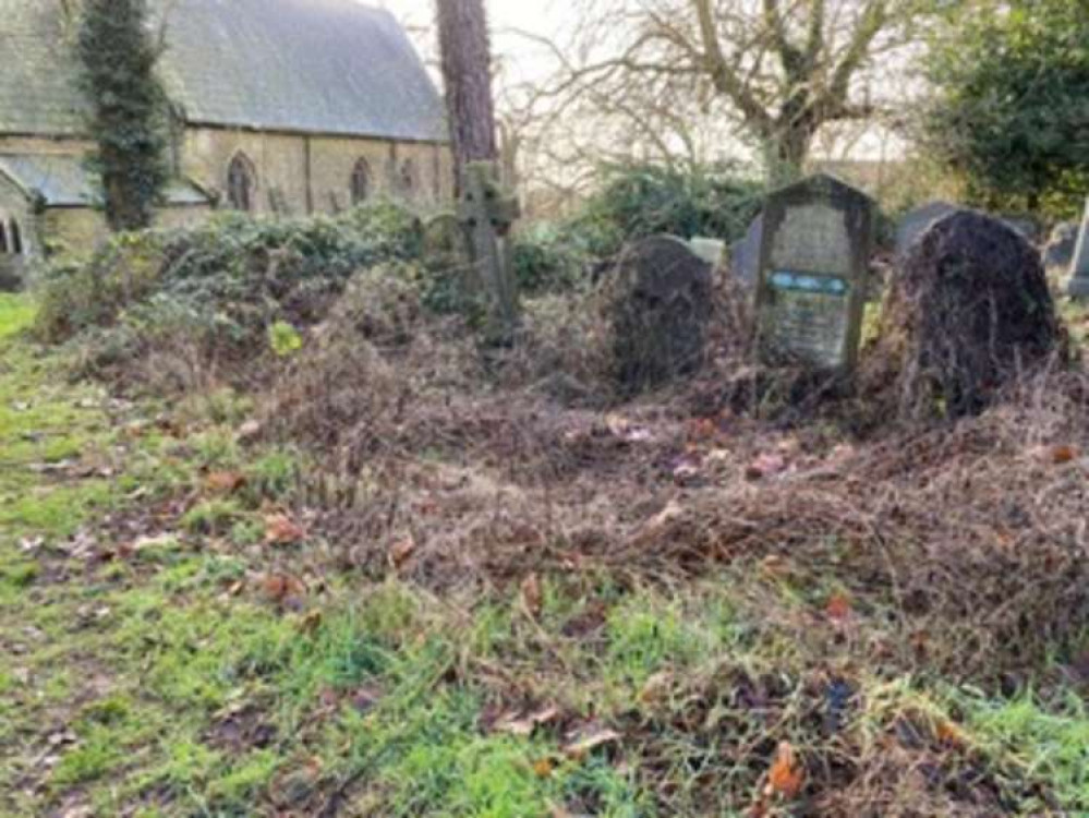 Work is being carried out to clear the area around the church itself in time for the Jubilee celebrations in June