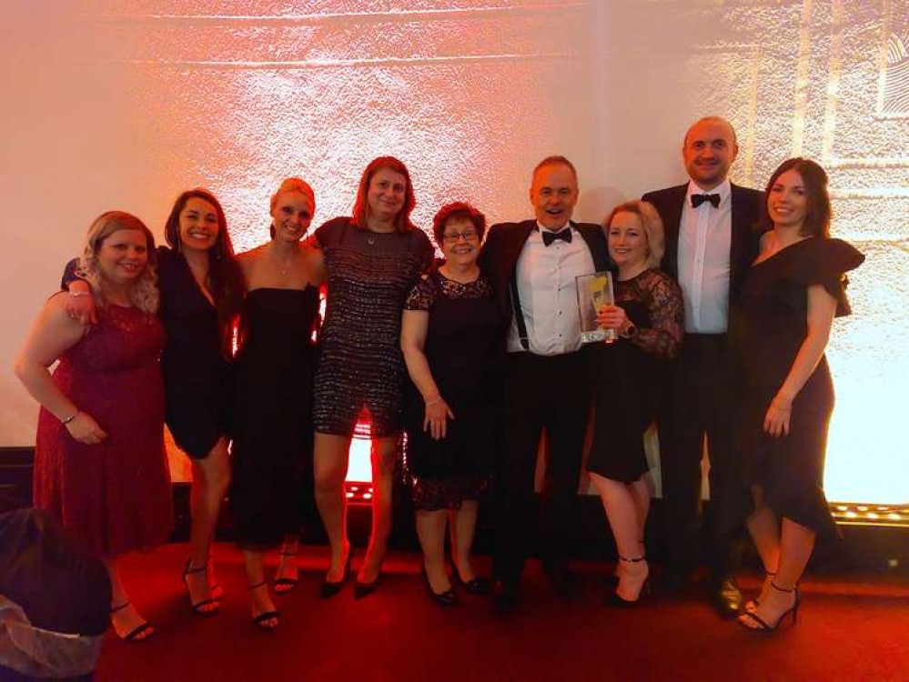 Pictured L-R: Jade Carter, Sylvie Wright, Rachael Robinson, Liz Aitken, Sue Mason, Dom Barraclough, Janine Watterson, Andrew Millington and Steph Dennis