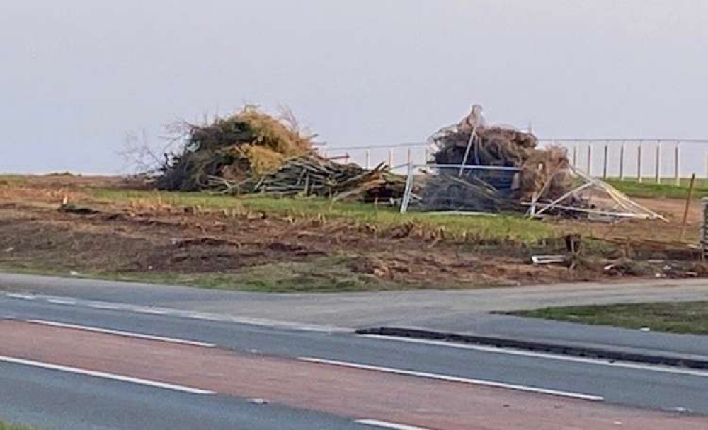 Trees along the bypass have been felled in preparation for work to begin on the Money Hill housing estate