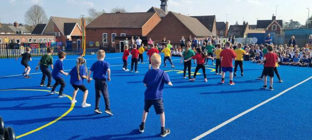 The schoolchildren were taught different styles of dance