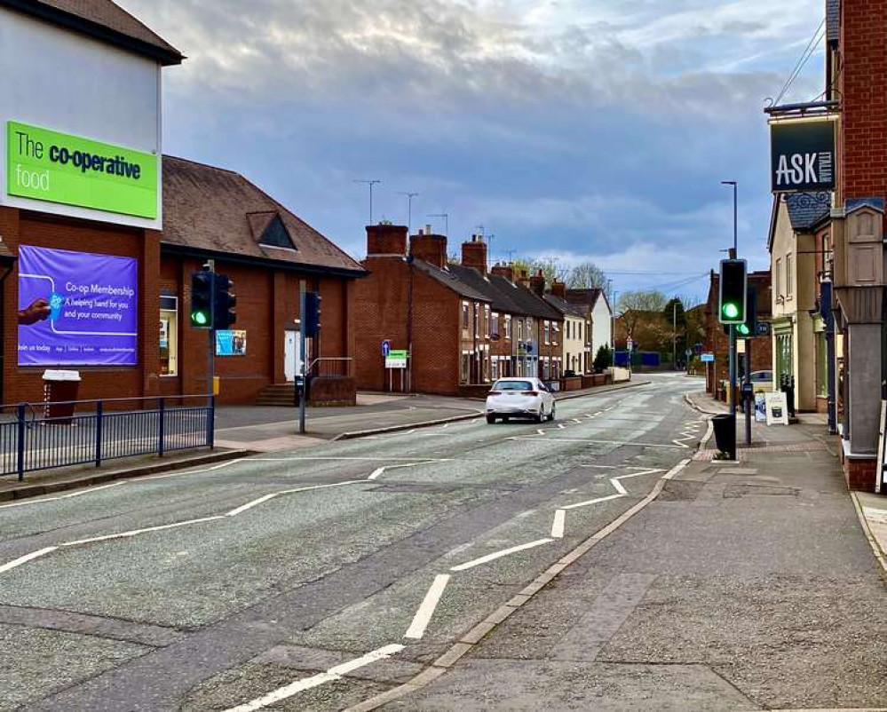 The Derby Road pelican crossing is highlighted as being too far from Market Street and Kilwardby Street