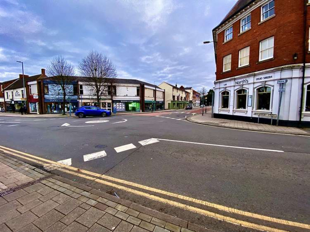 The Bath Street crossing causes disruption to traffic on the mini-roundabout