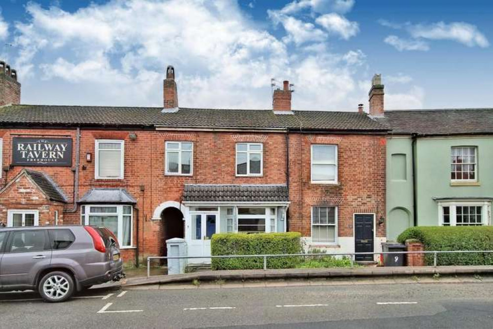 The house is situated next door to the Railway Tavern. Photo: Whitehead's