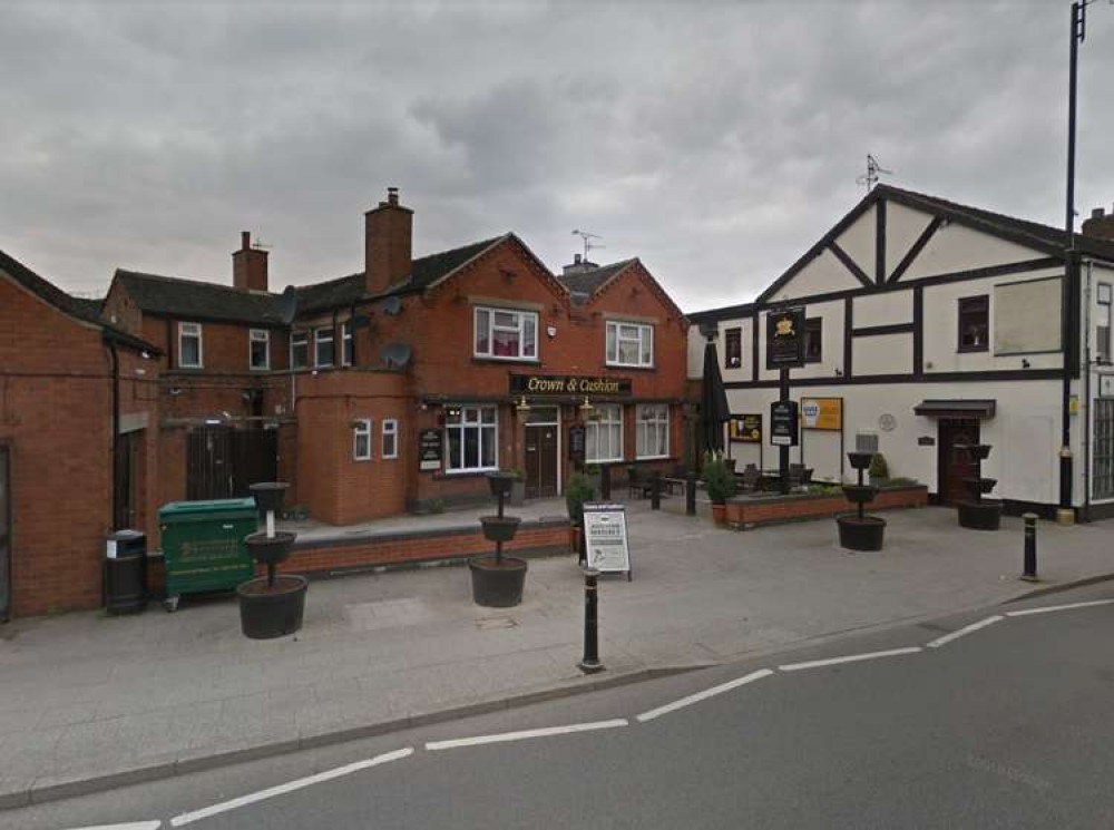 The attack happened outside the Crown and Cushion. Image credit: Google