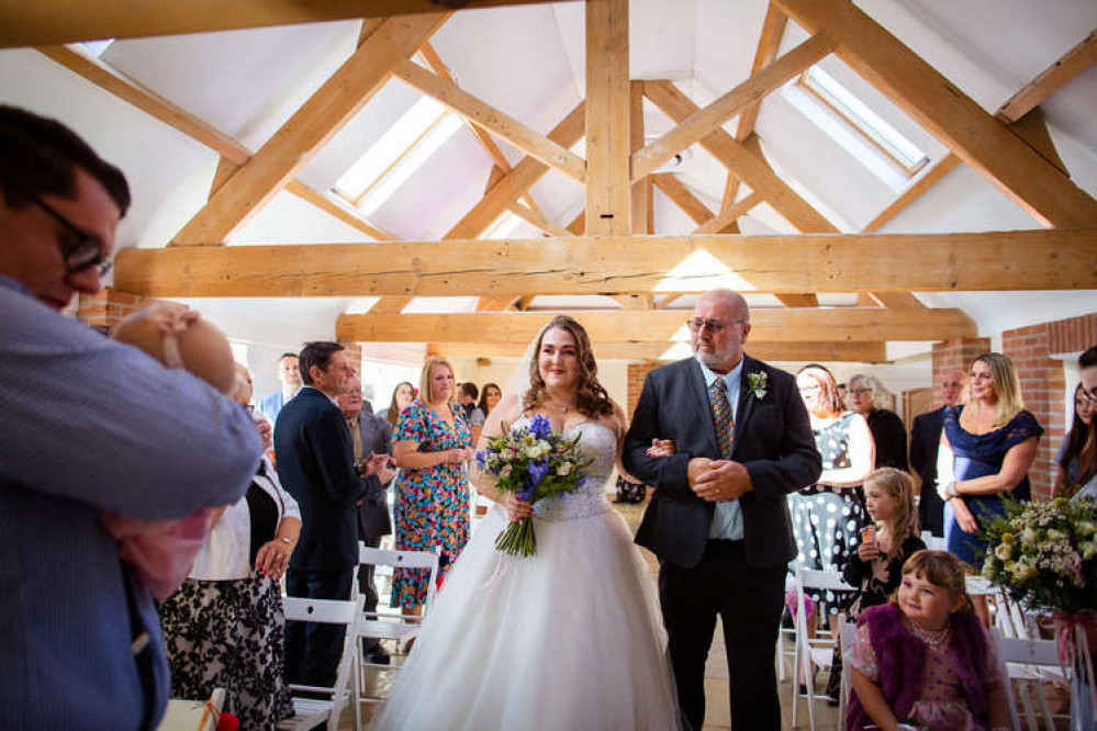 David and his daughter Martha on her wedding day.