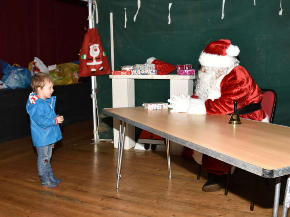 Meet Father Christmas at his grotto in Bridport (Image: Tim Russ)