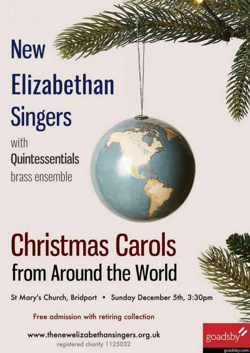 The New Elizabethan Singers invite you to 'Christmas Carols from Around the World'