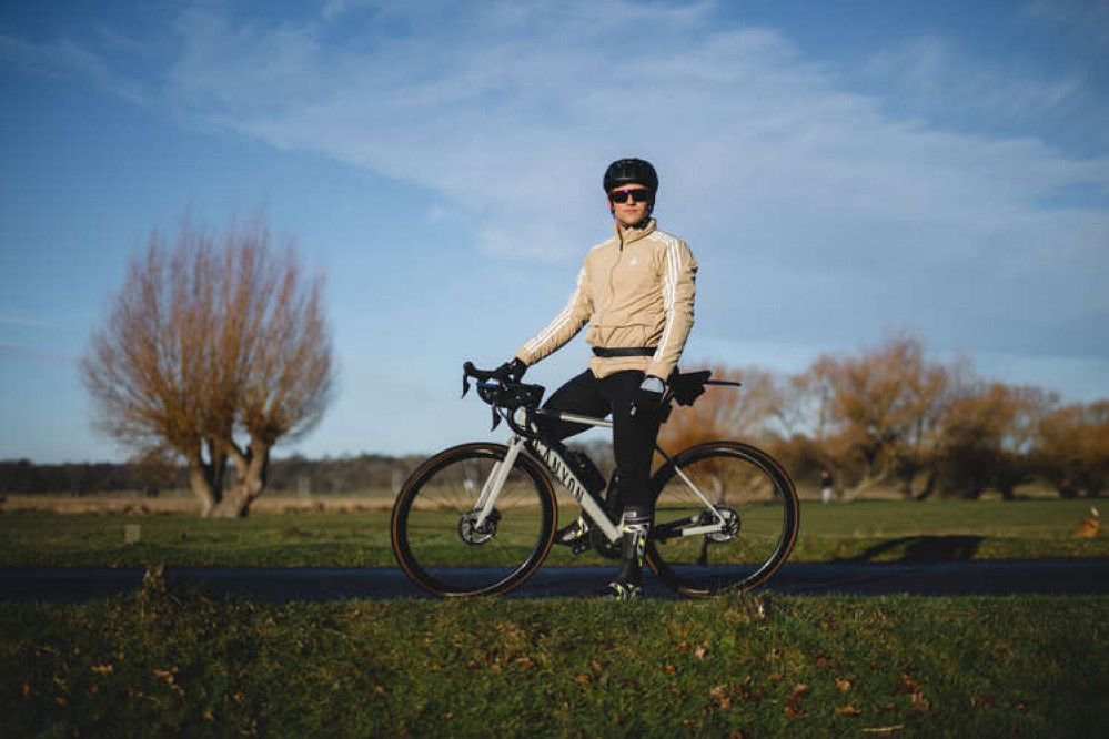 Tom Daley will cycle through Bridport town centre on Wednesday (Image: Jordan Mansfield/Comic Relief)