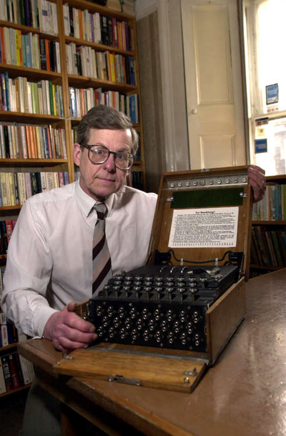 Dr Mark Baldwin, world expert on the Enigma machine