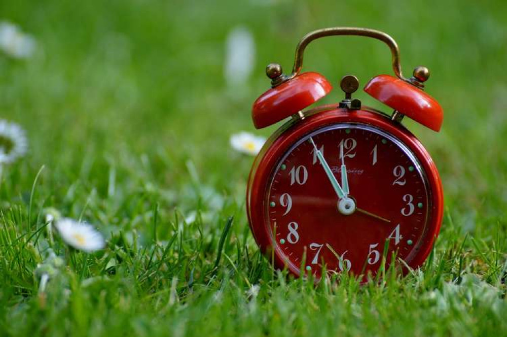 Clocks go forward an hour on Sunday, March 27