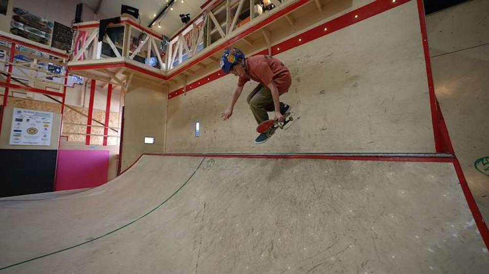 Lucian Hotchkiss came third in the under 13s street skating class