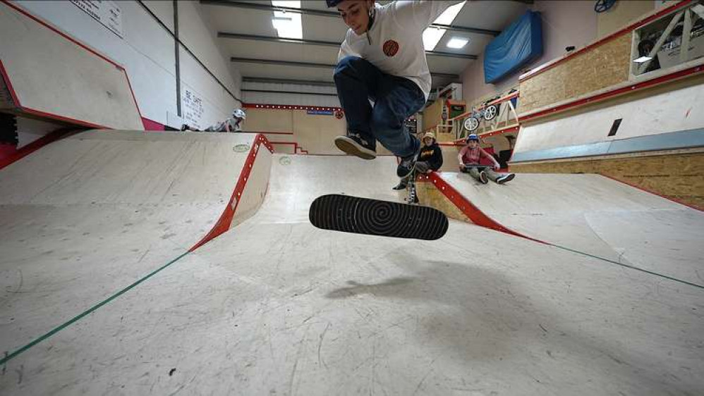 Hugo English came second in the under 13s street skating class