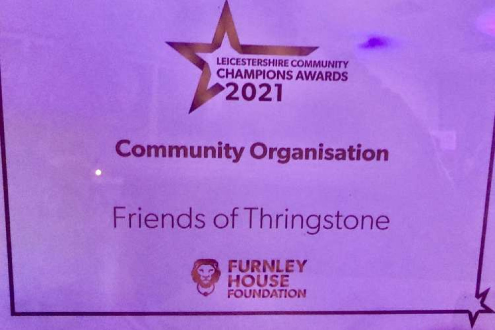 Friends of Thringstone collected the Community Award