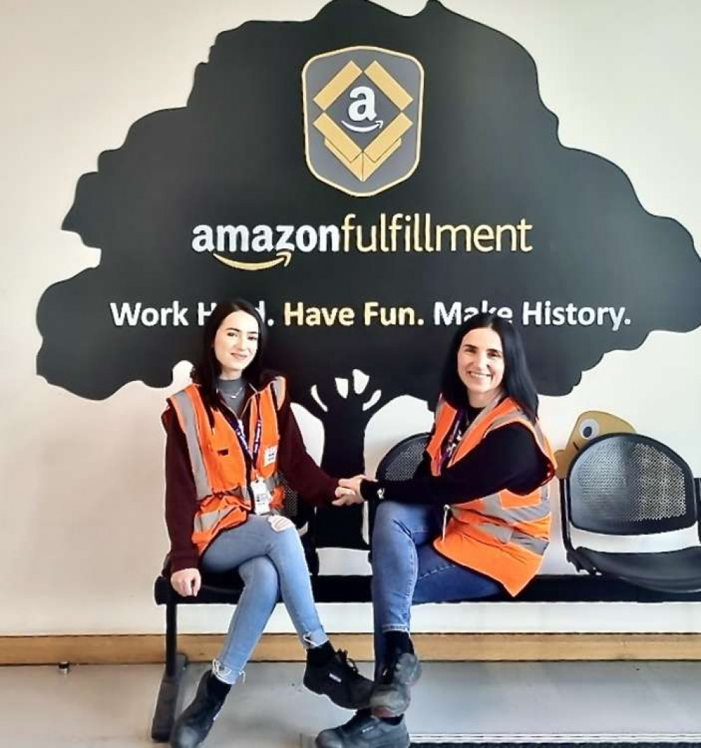 Cornelia Dita and daughter Anca work together at Amazon Coalville