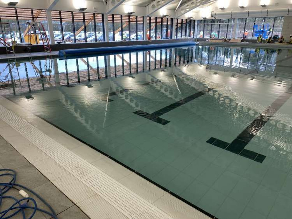 The swimming pool at the new leisure centre. Photo: Coalville Nub News