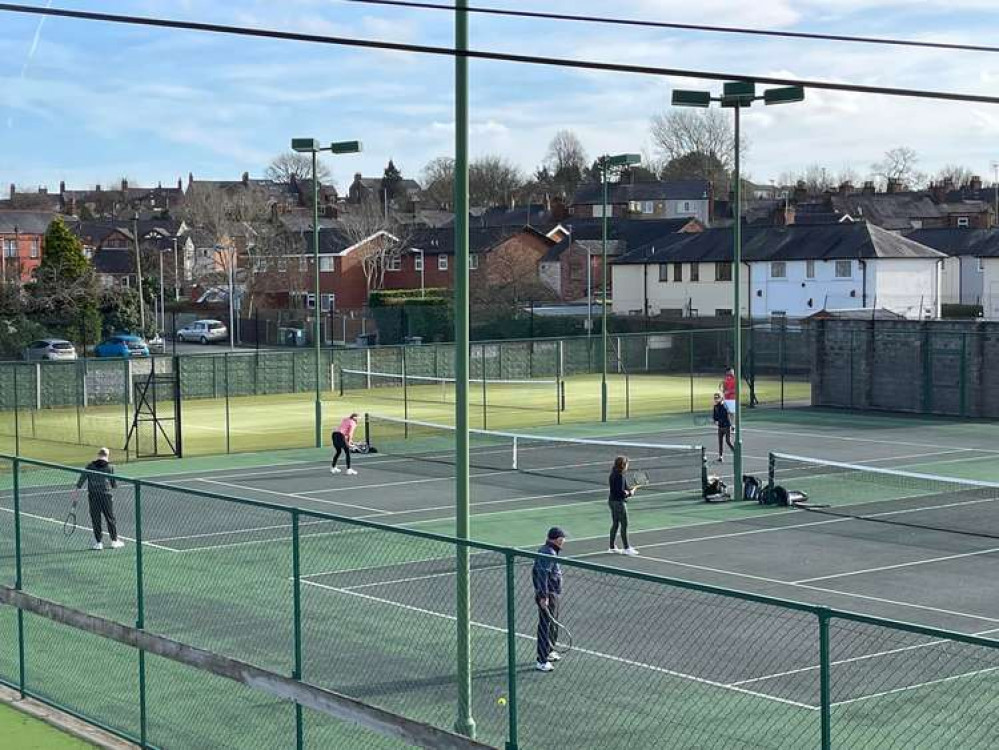 The cheque presentation ceremony took place at Congleton Lawn Tennis Club on 26 West St. (Image - Congleton Lawn Tennis Club Facebook)