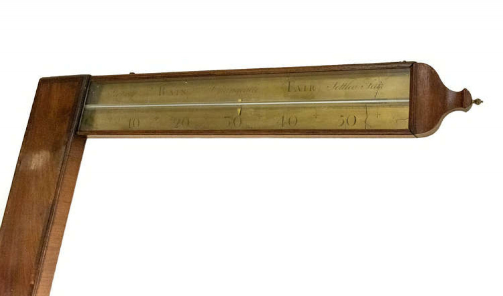 Two years ago, a weather barometer made by the man who lived in Congleton for over 20 years, was found in a car boot sale. (Image - Hansons Auctioneers) Two years ago, a weather barometer made by the man who lived in Congleton for over 20 years, was found in a car boot sale. (Image - Hansons Auctioneers)