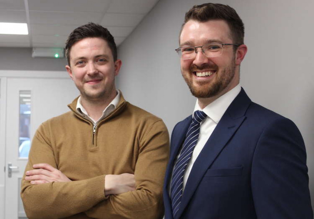 Congleton residents Liam Danaher and Nick Louis have new jobs at the Franklyn Financial Management Congleton office.