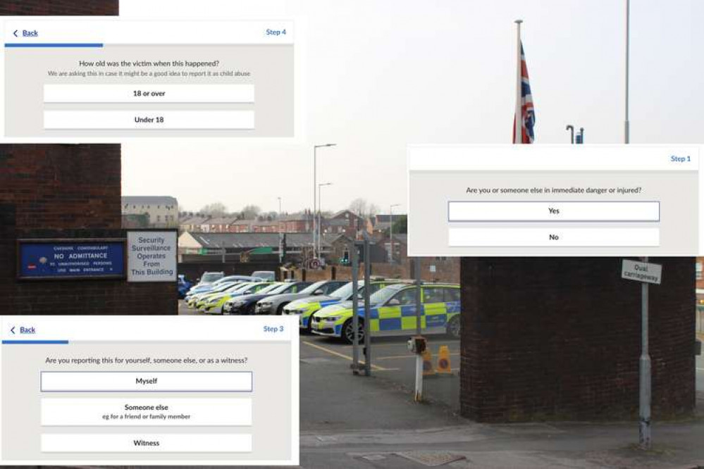 Some of the questions in the form include 'are you reporting this for yourself, someone else, or a witness'. Some of the questions in the form include 'are you reporting this for yourself, someone else, or a witness'.