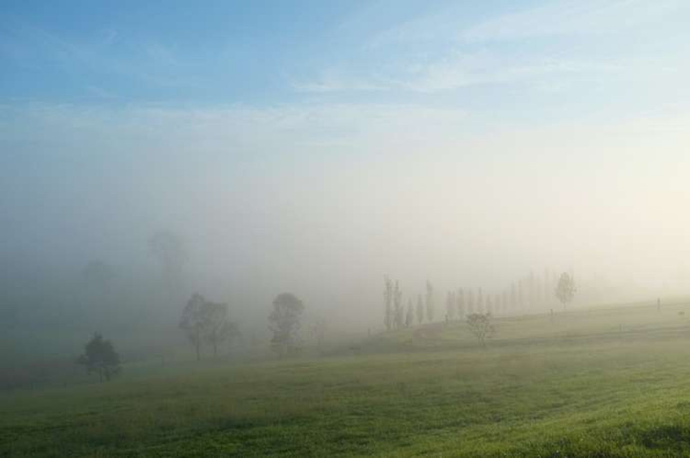 The morning start with some dark clouds and a 60% chance of rain. (Image credit: Chris Gresham)