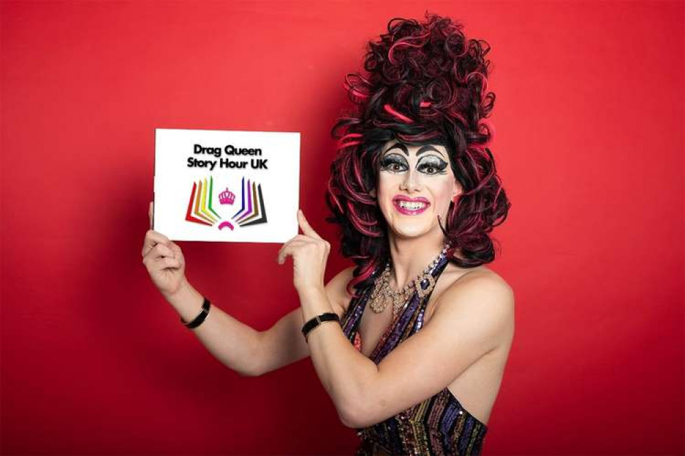 Aida H Dee will be back at Cowbridge Library on February 22. (Image credit: Drag Queen Story Hour UK)