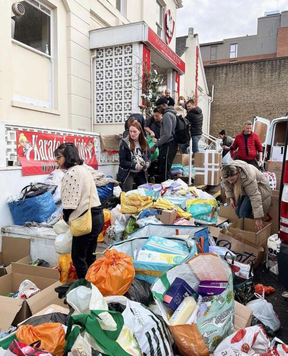 A White Eagle Club/Klub Ora Biaego donation point in London. (Image credit: White Eagle Club/Klub Ora Biaego)