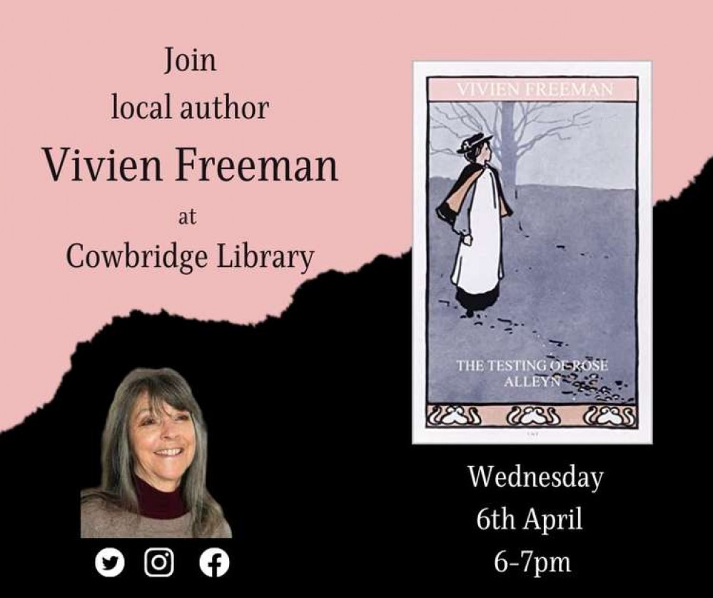 Vivien Freeman will be reading excerpts from 'The Testing of Rose Alleyn' at Cowbridge Library on April 6. (Image credit: Cowbridge Library)