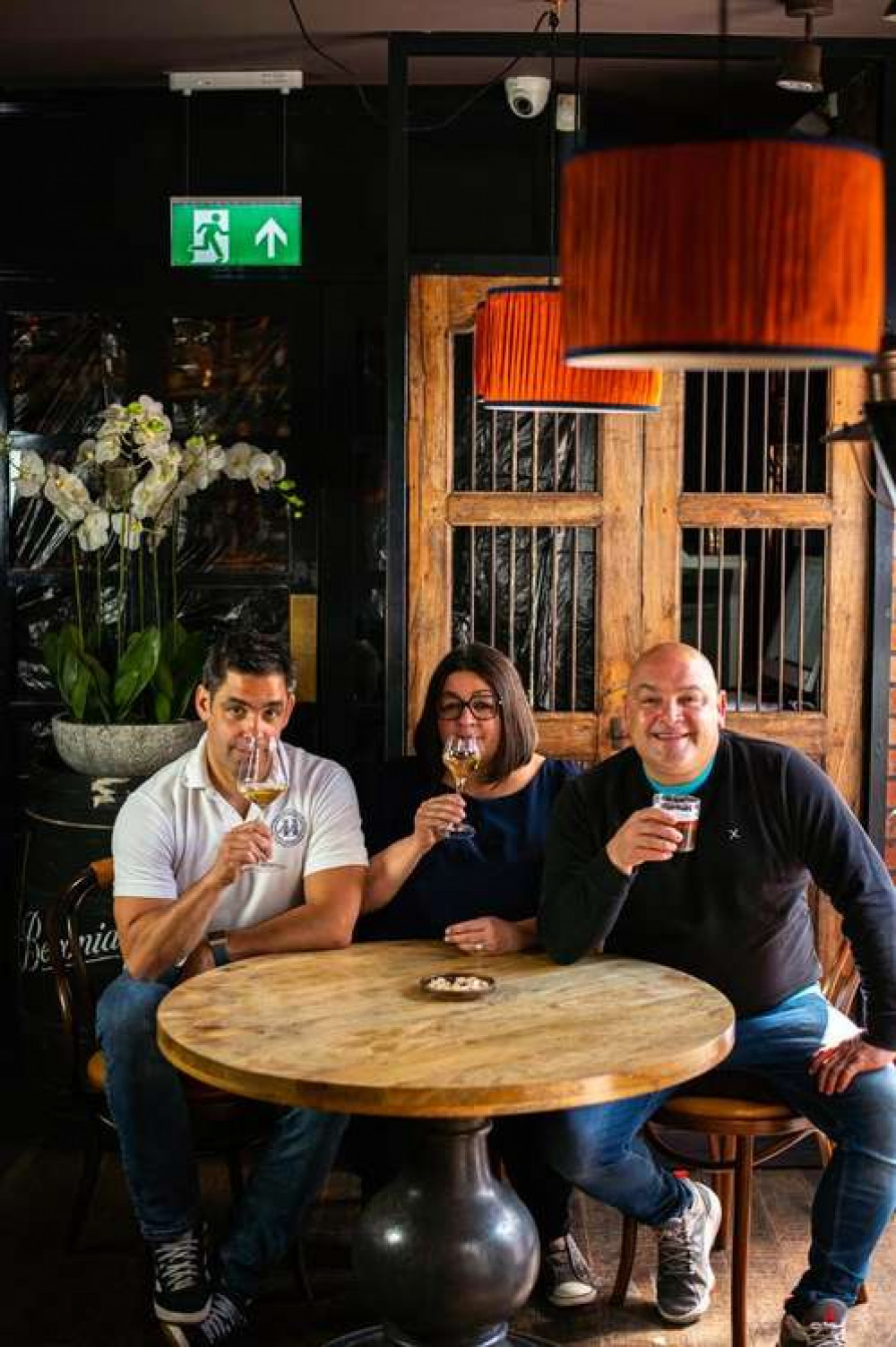 Left to right: Owen, Natalie and Tom are co-owners of Bar 44, with locations in Bristol, Cardiff and Penarth. (Image credit: Tom Morgan)