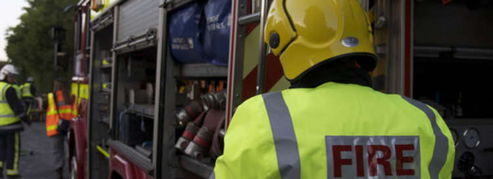 The fire crews managed to extricate the lorry driver from the vehicle and left him with paramedics at the scene (Credit: Devon and Somerset Fire & Rescue Service)