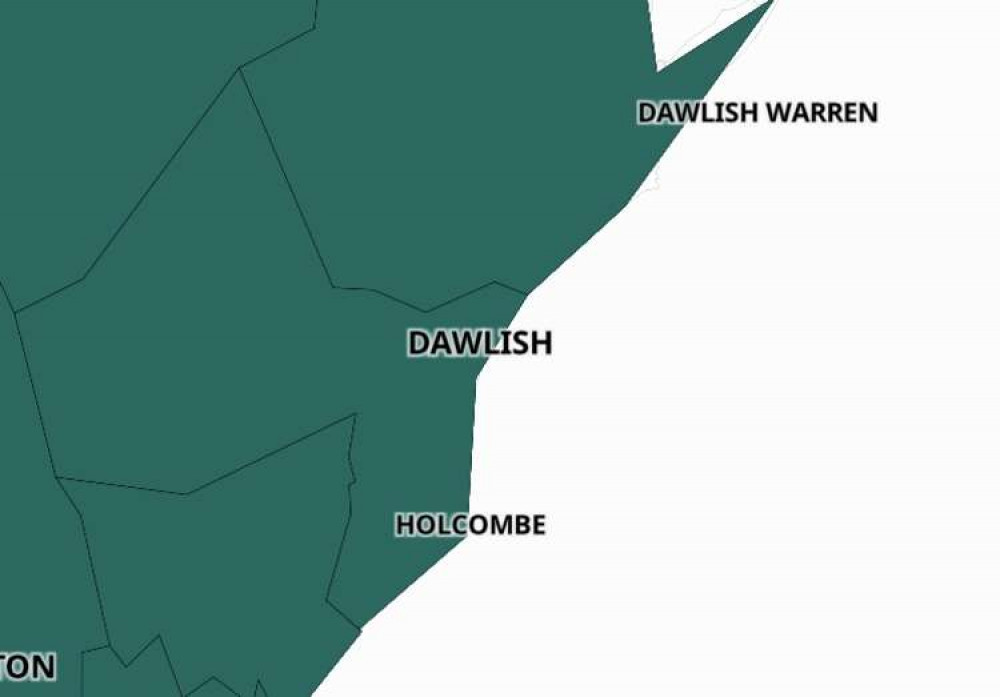 Dawlish vaccination map