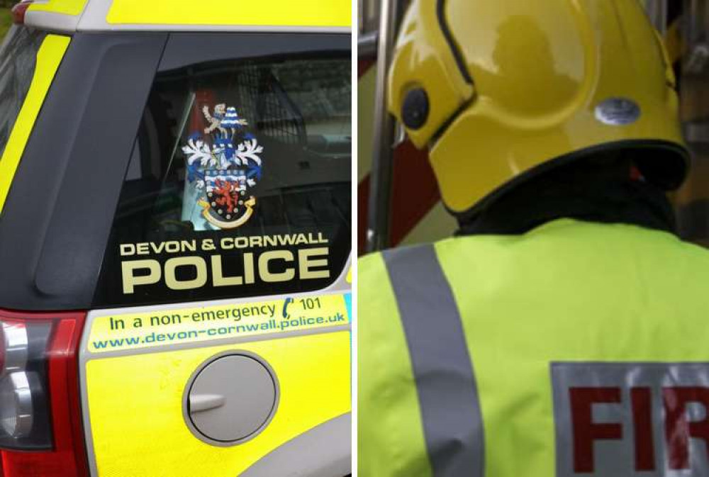 The fire service had to free people from both cars who had become trapped inside. Credit: Devon and Somerset Fire and Rescue Service The fire service had to free people from both cars who had become trapped inside. Credit: Devon and Somerset Fire and Rescue Service