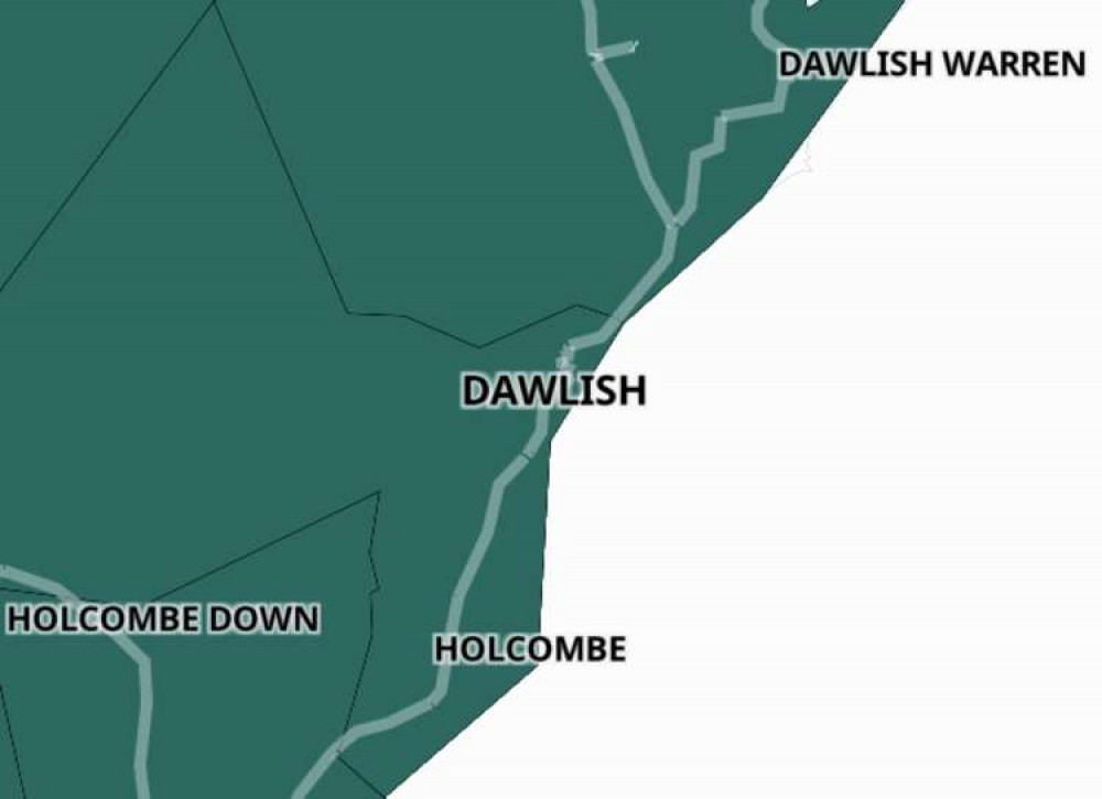 Dawlish vaccination map