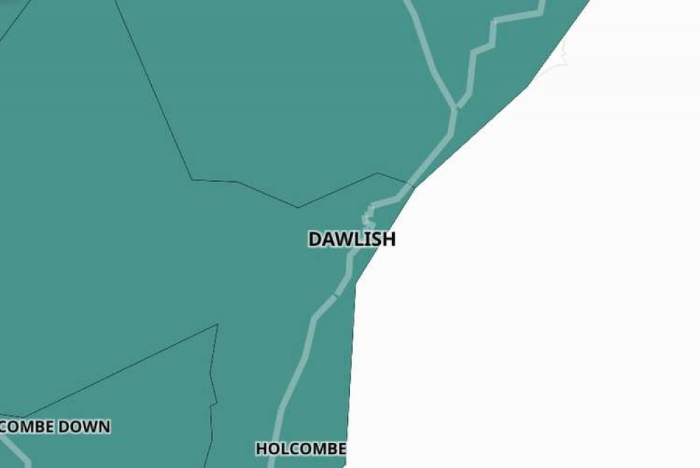 Dawlish vaccination map